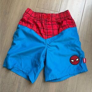 Disney Marvel Spiderman Bathing Suit Swim Trunks Kids 5T shorts